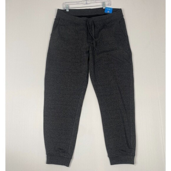 Mens Perry Ellis Sport Jogger Pants Caviar Heather Size XL UPF 50+ 3 Pockets New - Picture 1 of 15